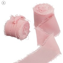 DIY 리본공예 헤어악세사리 헤어핀 헤어밴드 머리핀 헤어 장식 리본 닳은 가장자리 주름 쉬폰 실크 리본 수, 01 M, 01 as pic shown