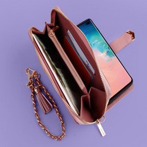 루리 LG Q9 고급가죽 체인 스트랩 지갑형 다이어리 케이스