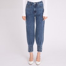 게스 여성 가을청바지 보이프렌드 배기핏 미디엄블루 데님팬츠 YL5D6109
