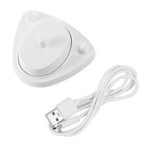 BRAUN 구강 B 칫솔 교체 충전기 전원 공급 장치 유도 충전 홀더 모델 3757 USB 케이블 화이트, 보여진 바와 같이, 하나