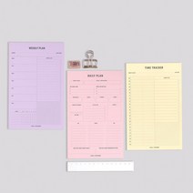 세컨드맨션 A5 플랜 메모 패드 데일리 위클리 타임, 03위클리 플랜