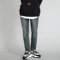 디벨로 남성용 본딩 스판 슬림 청바지