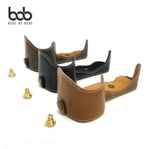 bob SONY 소니 A6400 카메라 가죽 속사 하프 케이스, 소니A6400/카멜브라운