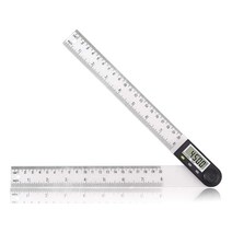 eSynic 디지털 각도계 각도기 200mm 360도 자유로운 조정 PVC 플라스틱