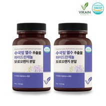 국산 수국잎 추출물 수국잎열수추출분말 가루 리세린지 하이드란제놀 수국잎차 사과초모식초 그린커피빈 효능, 2개, 120g