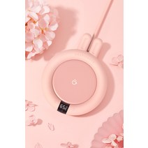 우유스팀기 우유데우기 우유데우는 기계 우유데우는법 우유스티밍 55도 보온 우유 75도, 토끼 핑크+하트머그컵