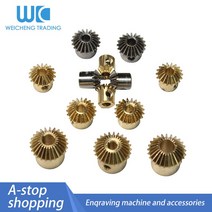 베벨기어 웜기어 감속기 1개 베벨 기어 1:1 0.4 모드 0.5 90 도 전송 diy 구리 스틸 스테인레스 0.8, 10 0.5M25T copper_03 3mm