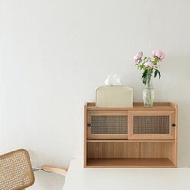 식탁위 원목 선반 식탁 양념통 수납 홈카페 선반 나무 우드 엔틱 주방 정리대 양념 선반장, 화이트파인베니어