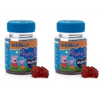 Vitabiotics Wellkid Peppa Pig Multi-Vitamin Strawberry 비타바이오틱스 웰키즈 페파피그 멀티 비타민 스토베리 30젤리 2팩