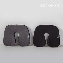 [SET] 발란스코드 카이로프랙틱방석 의자방석 1+1, 그레이, 블랙