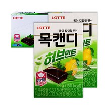 롯데제과 목캔디 모과허브 38g 12입