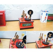 귀여운 곰돌이캐릭터 턴테이블 오르골 특별한선물, 상세페이지 참조