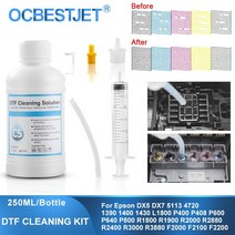500ml dtf 세척 용액 프린트 헤드 세척액 캡핑 스테이션 세척액 직접 전사 필름 잉크 세척 키트, 협력사