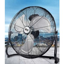 CASHL 바닥선풍기 초강력 공장용 산업용 낮은 바닥, I.실버 18인치 버튼