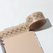 크라프트 포장 디자인 종이테이프, 잎사귀