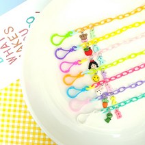 이니셜 마스크스트랩 목걸이 줄 비즈 체인 어린이집 생일 답례품 선물