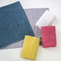헤이미시 자수 타올 80x40cm 면 죽사 뱀부얀 170g 국산 수건 답례품, 연핑크
