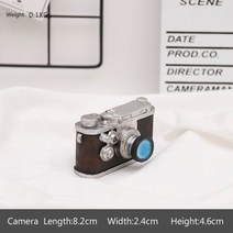 옛날 타자기 수동 레트로 시카고 앤틱 소품 인테리어 장식품 빈티지 미니 올드 전화기 카메라 라디오 피아노 미니어플레어 모형 공예품 홈, Camera