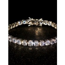 모이사나이트테니스팔찌 명품팔찌 테니스팔찌 여성은팔지 925 스털링 실버 팔찌 여성 슈퍼