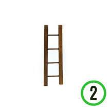 파스텔크래프트 미니어처소품 11호 *사다리* 2.5*7.5CM (2개입) J-06-105