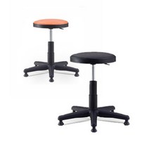 폭신폭신 안내데스크 고정형 높낮이 조절 의자 펜션 34평 태권도학원 대기, 오렌지