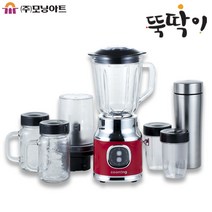 쿠닝 레트로 뚝딱이 믹서기 올인원 블렌더, 레드