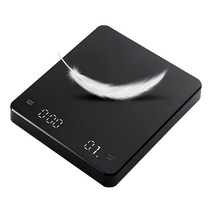 커피 스케일 스케일 주방 스케일 저울 디지털 스케일 하리오 스케일 계량기 고정밀 드립 스케일 0.1g 단위 커피 기구 방수 컴팩트 용기 당김 타이머 기능 전원 자동 OFF 실리콘 커버 첨부 일본어 설명서 첨부