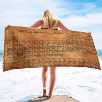 당구대 당구 다이 주기율표 수영장 타월 원소 빠른 건조 흡수성 욕실 목욕 여행용, 13+H90xW180cm