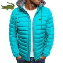 스키미들러 골프미들러 남성용 따뜻하고 방풍 면 재킷 패션 캐주얼 후드 두꺼운 인쇄 면 재킷