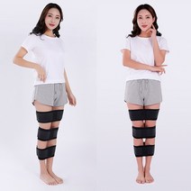 3중압박다리벨트 보정벨트 종아리 허벅지 바른자세, 3중압박다리벨트_블랙