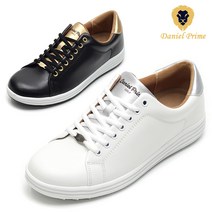 다니엘프라임 R100 천연소가죽 남성 골프화 스파이크리스 실내 스크린 필드 전천후골프화