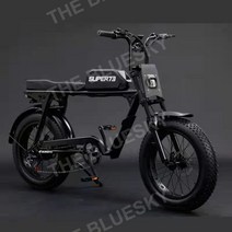 하이브리드자전거 오프로드 전력보조 가변 속도 전기자전거, 검은 색, 36Ah