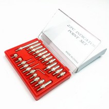 다이얼 표시기 0-10mm 러그 백 테스트 게이지 및 22 개 M2.5 앤빌 포인트 세트 스레드 2.5mm, 03 22pcs Anvil Point
