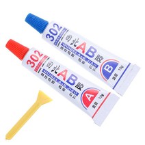 견고한 Liquid Strong Super AB Glue 302 Metal Wood Fabric Rubber Leather Plastic UV Adhesive Universa, 한개옵션0