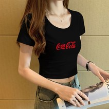 반팔크롭티 노출 배꼽티 여성 얇은 여름 스키니핏 순면 코튼 걸스 티셔츠 달콤하고 쿨함 무드 숏 상의 2978821236