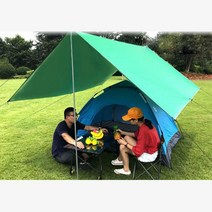 그늘막 자외선차단 행사장 간편설치 렉타 타프 스크린 전원주택 텐트 옥상 관공서, 1개, 블루