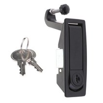 Ursmart Southco C2-32-25 플러시 레버 조절 가능 압축 래치 교체, 93x33.8mm, 아연 합금, 블랙