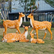 야외 정원 사슴 조형물 가든 정원 장식품 모형 조각상 동물 모형, S타입