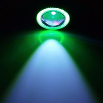 자동차 라이트 어셈블리 2pcs 12V 유니버설 COB Led 안개 화이트 블루 핑크 옐로우 그린 레드 엔젤 눈 DRL, 06 Green_03 2.5inch