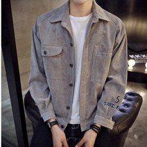 중년 남자 봄 가을 캐주얼 셔츠 자켓
