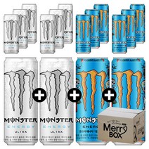 355ml x 12캔 혼합선택 몬스터 에너지 울트라 파라다이스 펀치 망고, 05){울트라6+망고6}, 12개