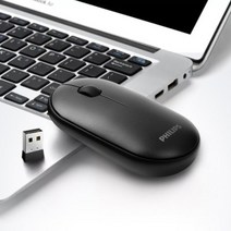 필립스 블루투스 무선 슬림 마우스 노트북 태블릿 아이패드 PC 데스크탑 스마트폰, 필립스 블루투스 무선 슬림 마우