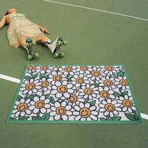 디자인 코일 현관매트, 대형사이즈, 데이지