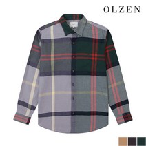 [올젠] 컴포트핏 빅 체크 셔츠 (ZRA4WC1102)
