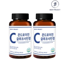 바디프로젝트 콘드로이친 글루코사민정 1000mg x 60정, 2개, 2개 (4개월분)