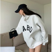 모자 끈 조절 겨울 여성 후드 티 맨투맨 기모 오버핏 루즈핏 박스티 요즘 유행 커플 아이템 모직