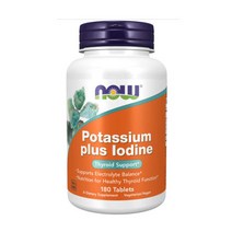 나우푸드 포타슘 플러스 아이오딘 NOW Potassium Plus Iodine 180정