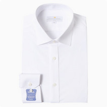 카운테스마라 양말증정 CDHV3B1153A0 구김이적고 신측성있는 슬림핏 도비 화이트긴팔