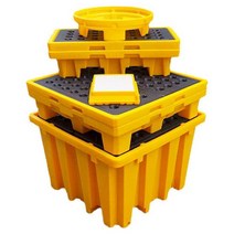 드럼통 배럴 팔렛트 지게차 깔판 누수 방지 대형 1300, 무게 6kg - 650x650x170