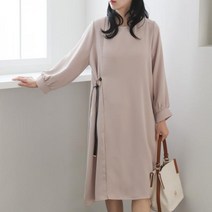 수키 루즈핏 라운드넥 줄가죽장식원피스 1114468